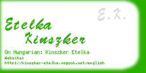 etelka kinszker business card